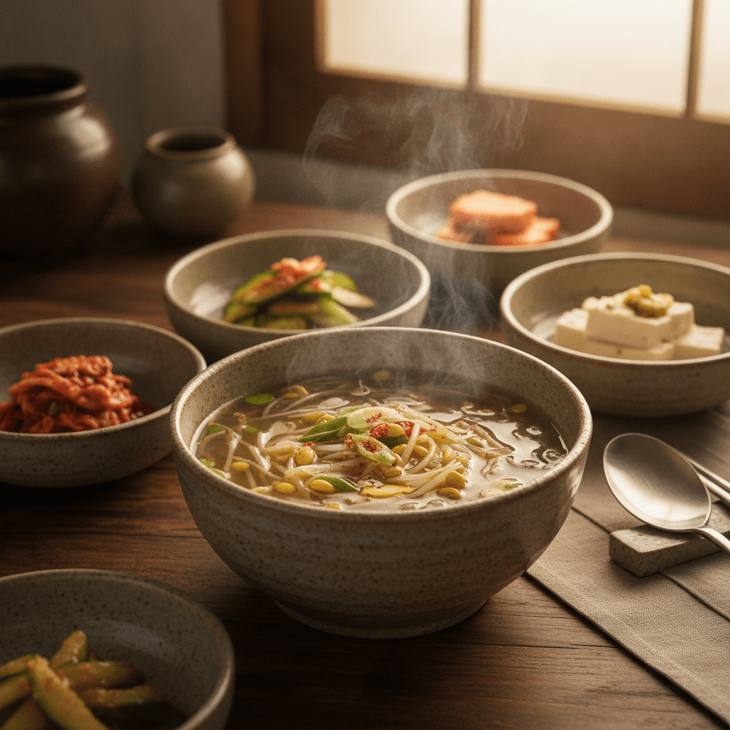 맑고 개운한 속풀이의 대명사, 한국인의 소울푸드 콩나물국
